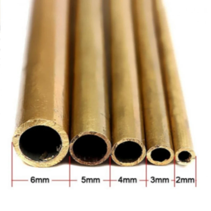 2mm-20mm Brass tube cutting tool rivet mosaic Pin rivet Outside diameter * Inner diameter 500 mm Knife handle DIY parts for Brass Tube