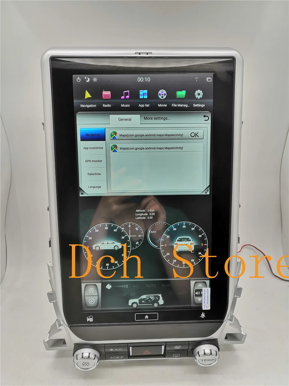 Best 13.6 inch Vertical tesla style Android 8.1 Car DVD GPS Navigation for TOYOTA LAND CRUISER LC200 2016 2017 2018 radio px6 carplay 18