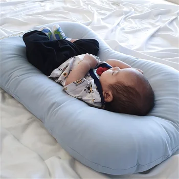 

72X42cm Portable Baby Crib Nest Mattress Baby Cradle Cot for Boys Girls Newborn Bed Nest