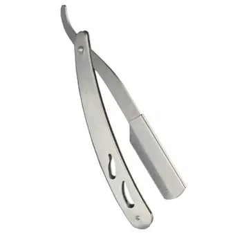 

Men Shaving Barber Tools Stainless Steel Folding Hair Razor Shaving Blades Mustache Hair Removal Trimming Tool