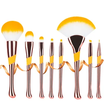 

7pcs Makeup Brushes Set High Quality Metal handle Cosmetic Brushes Set Baseball Girls Handles Eye and Face Brushes Make Up Tools