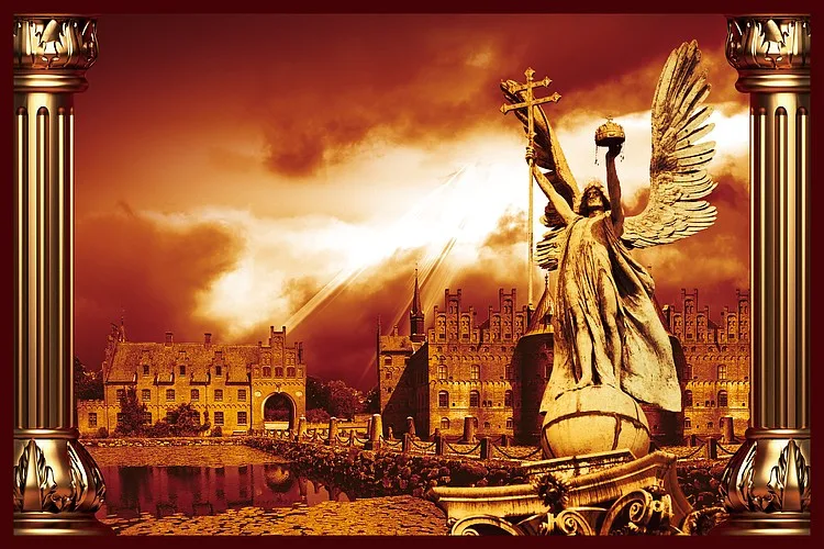 边框欧式建筑雕塑天使背景背景图片素材免费下载 图片编号ydxlxkwx Pngbag素材网