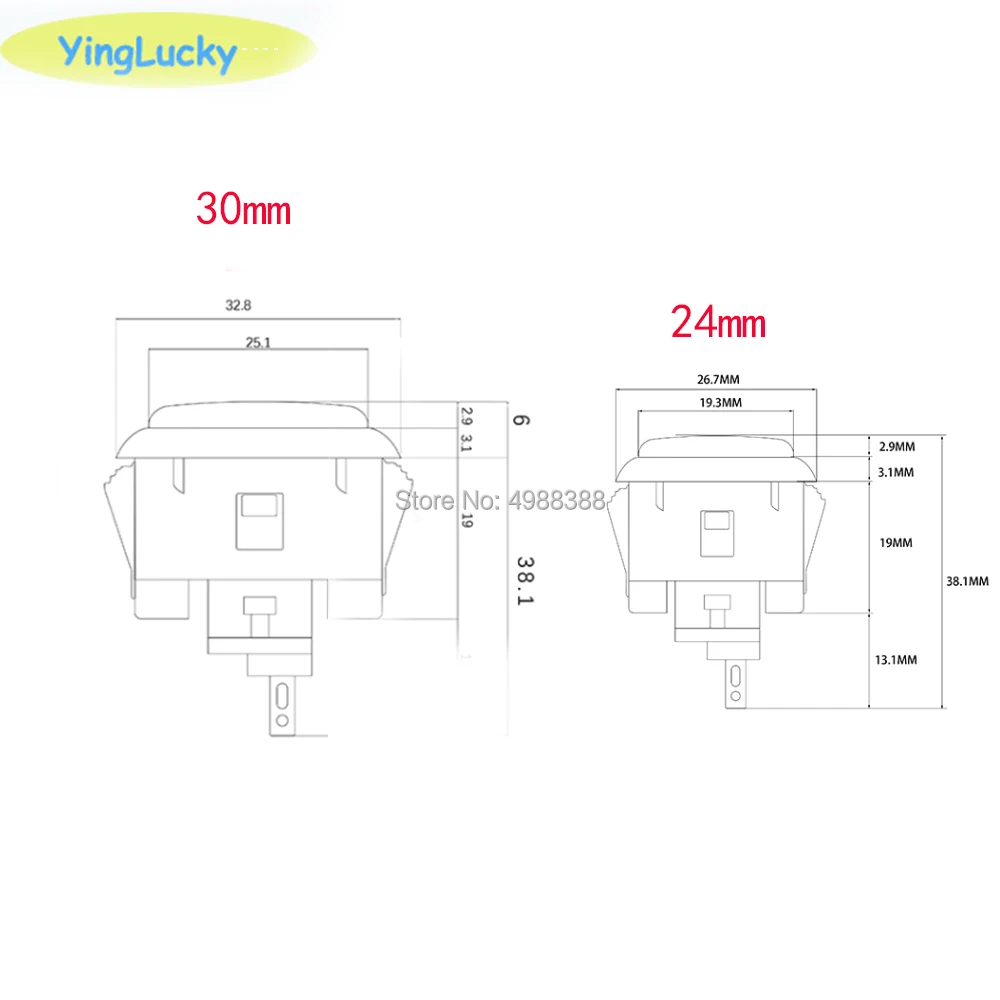 1pcs SANWA LB-35 bola Arcade Joystick cromo bola superior basculante bola 35mm bola encaja Sanwa JLF-TP-8T Stick