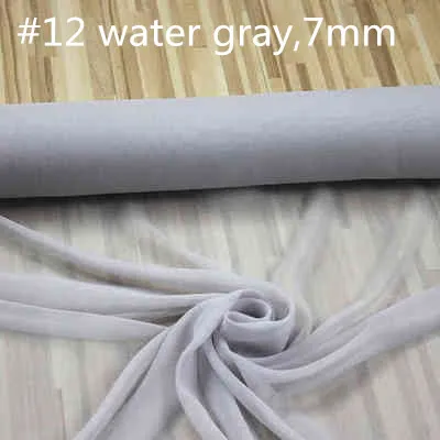 Шелковой ткани жоржет разных невероятно красивых цветов, цвет: вода-серый, ширина: 116 см, Толщина: 7 мм, Длина: 450 см,# tongbu