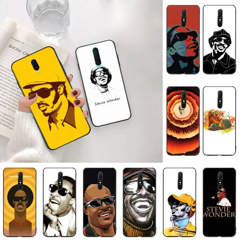 Мягкий чехол для телефона Music singer Stevie Wonder на заказ Oppo A5 A9 2020 A5S Reno2 z Renoace 3pro Realme5Pro |