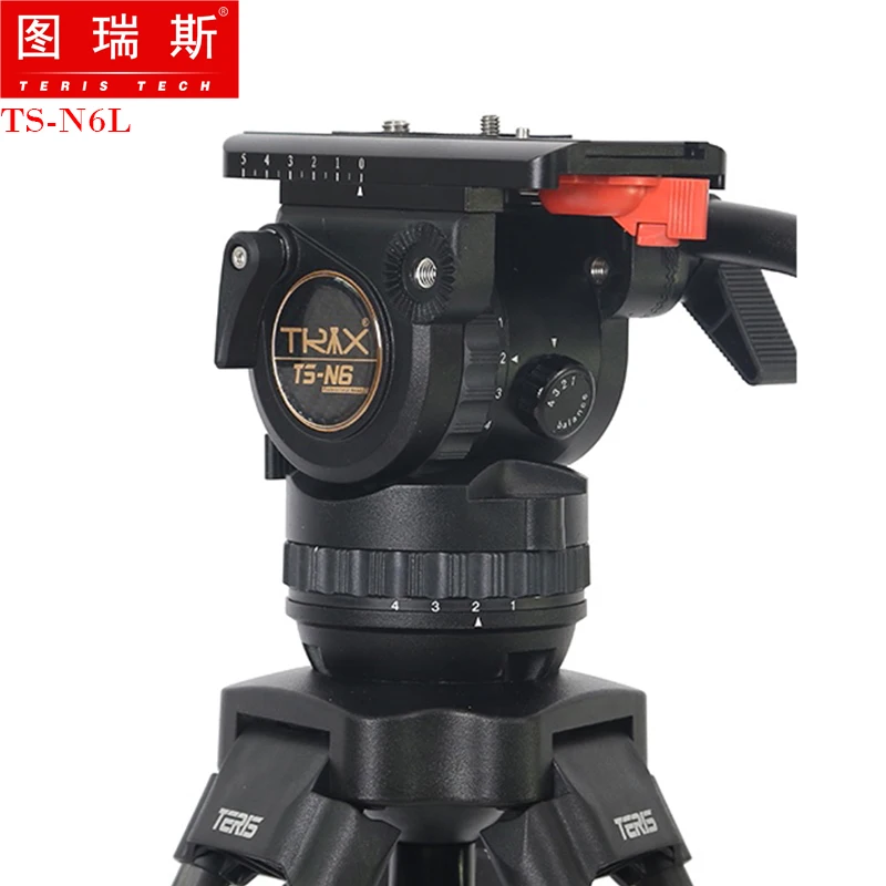 

TERIS TS-N6 Professional Video Camcorder Tripod Head Fluid Head Load 7KG for Camcorder Film camera