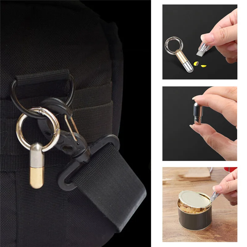 

Cutting Tools Edc Cutting Tool Creative Knife Pendant Artifact Zipper Keychain Sharp Multi-Function Portable Accessory