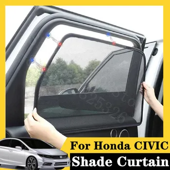 

For Honda CIVIC 2008-2011 FD2 Basic 5Pcs card type magnetic car curtain sun shade car window shade car styling