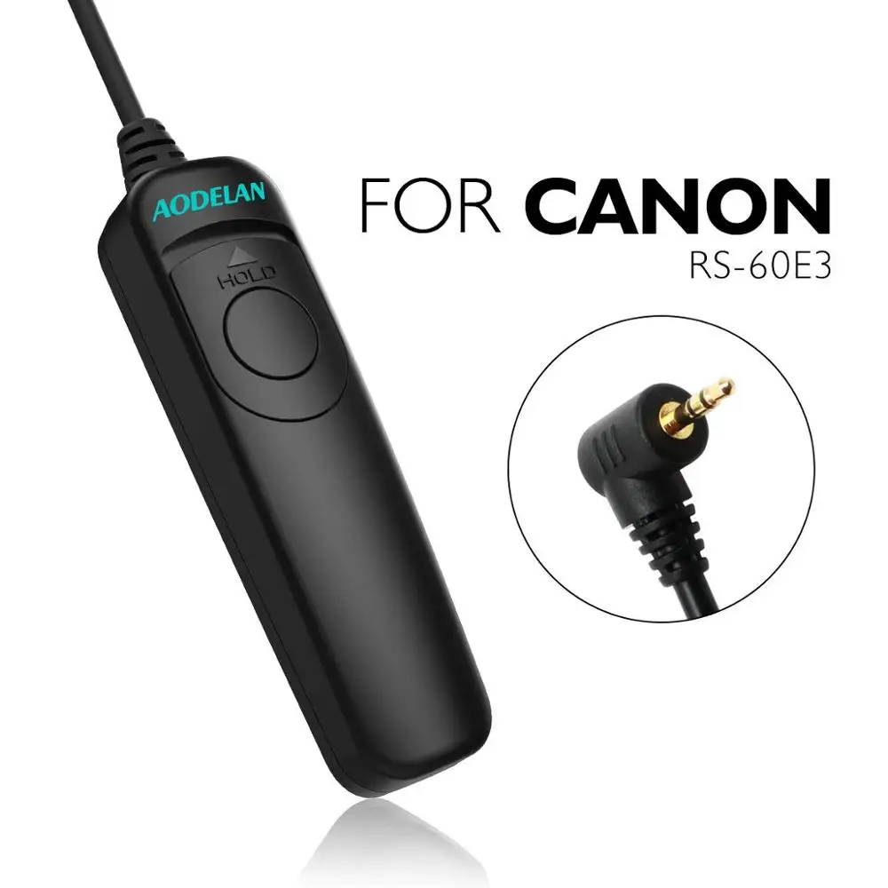 AODELAN C6 Wired Shutter Remote Control Cord Release Cable for Canon 90D M6 Mark II M5 80D 77D 70D 60D 800D T7/T7i | Электроника