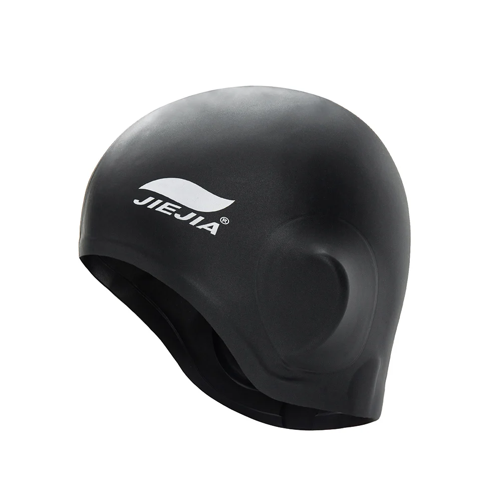 

Swimming Caps Swim Pool Cap Ear Protect Large Natacion Badmuts Silicone Diving Hat Adults Men Women Long Hair Waterproof