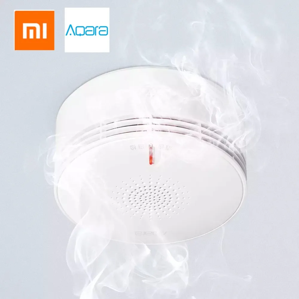 Xiaomi mijia Aqara NB-IoT датчик дыма приложение безопасности удаленный сигнал тревоги звук и светильник напоминание в режиме реального времени монитор