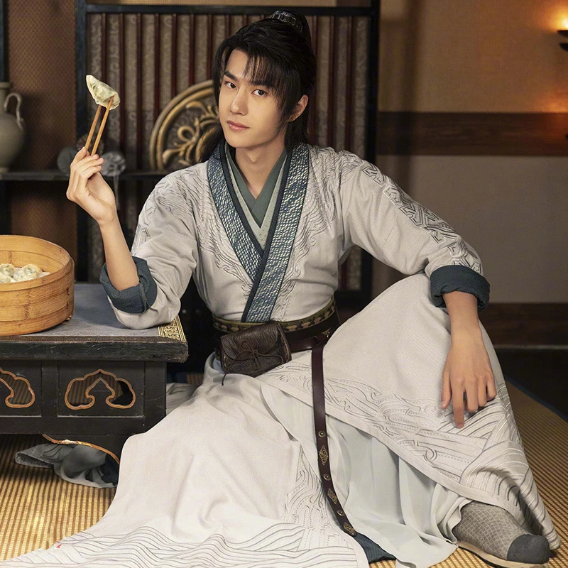 Wang Yibo Male Sword Man Costume Drama Cosplay Hanfu For Newest Tv Play The Legend Of Fei You Fei White Black Male Stage Hanfu Aliexpress