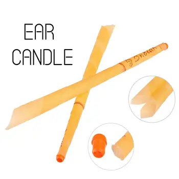 

2Pcs/Pair 2Pcs/Pair Trumpet Indian Coning Ear Wax Candles With Plastic Stop Plug Earwax Removal Cleaner Fruit Fragrance Healthy