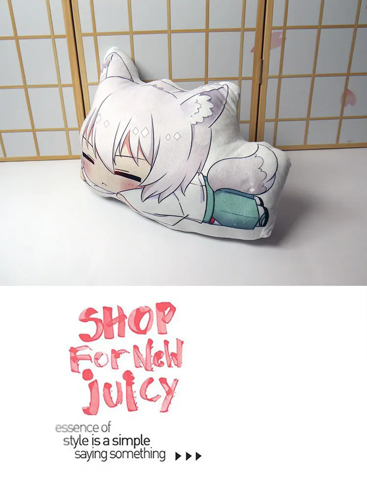 Kamisama kiss фигурка Подушка Игрушка Аниме Kamisama Love Tomoe плюшевая мягкая милая кукла лиса Двусторонняя наволочка 50 см для подарка