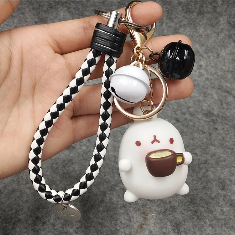 Creative Korean Cute Potato Kawaii Rabbit Keyring Keychain Car Bag Key
