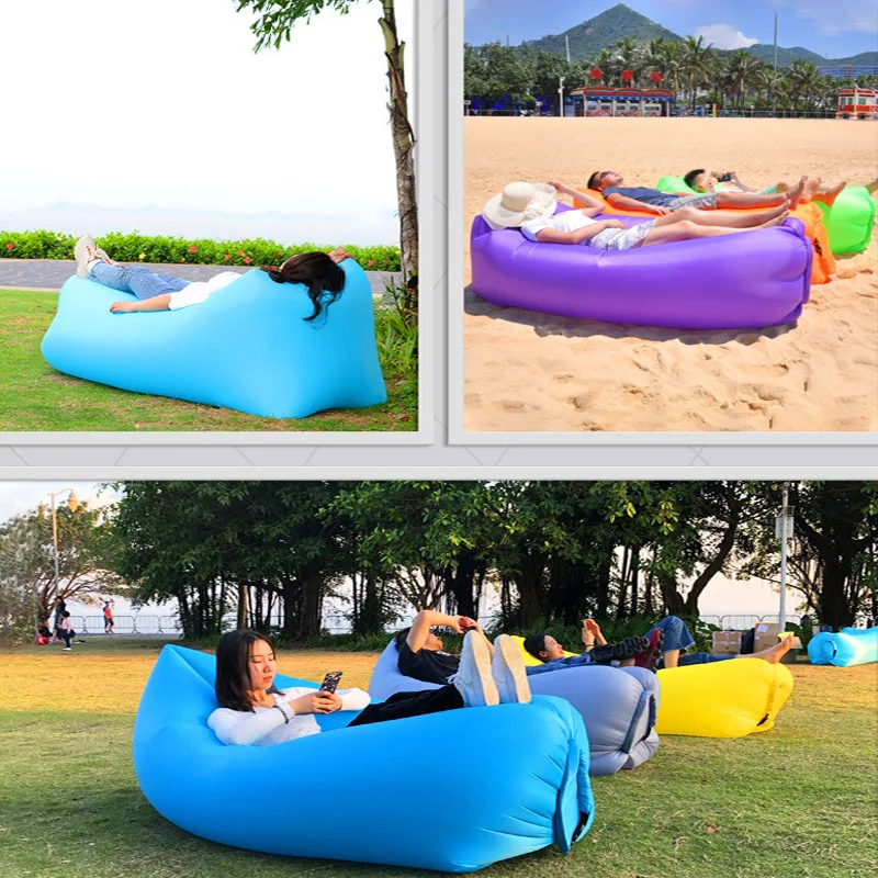 Portabl camp camping inflatable foldin chair Beach Picnic sofa Lazy Air mattresses | Спорт и развлечения