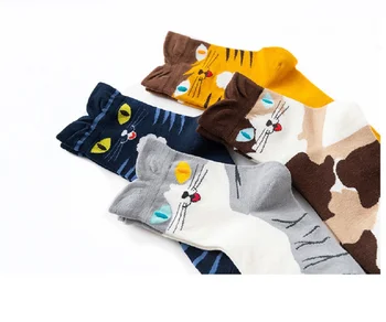 

Cartoon socks character female socks cotton socks creative cat women socks stereo cat socks