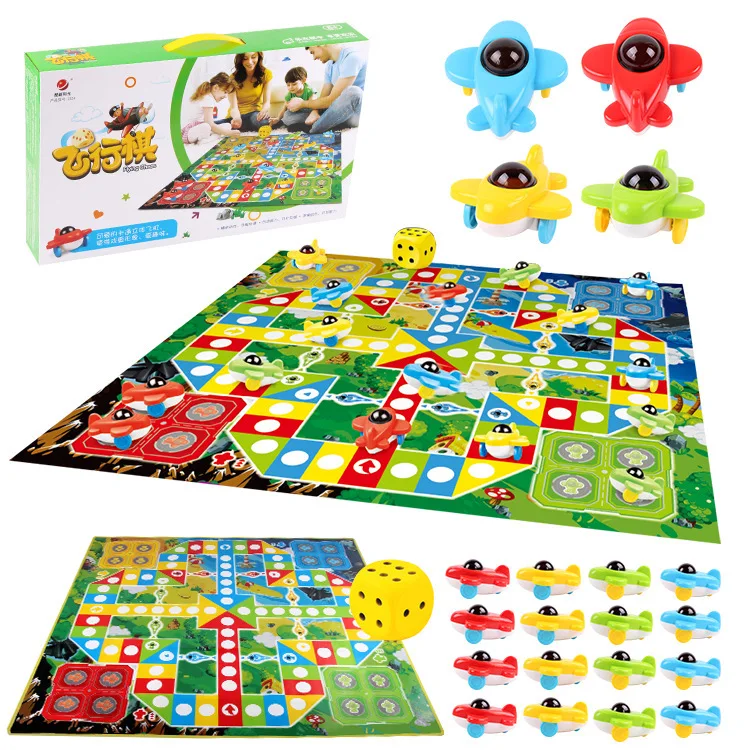 

Parent And Child Game CHILDREN'S Game Mat Stereo Aeroplane Chess Crawl Pad Game Mat Desktop Large Size Aeroplane Chess Gift