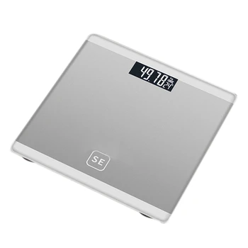 

Silver Digital Body Axunge Electronic Scale LCD Display Human Health Management Called Smart Balance Electronic Scale