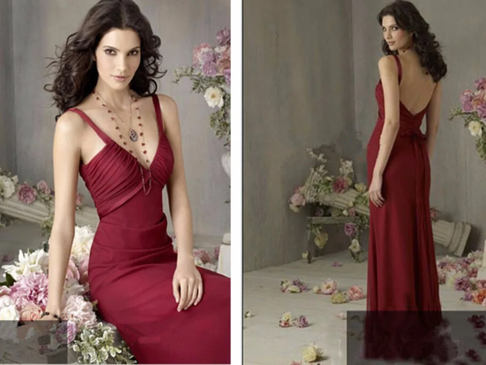 

free shipping formal party gown 2018 new sexy backless colorful red robe de soiree vestidos de festa bow long bridesmaid dresses