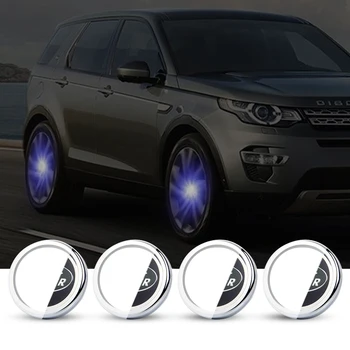 

For Land Rover 66m Hub Light Lamp 4X Car Floating Illumination Wheel Center Caps LED Light Bulb Cover Lighting Energy Flash Auto