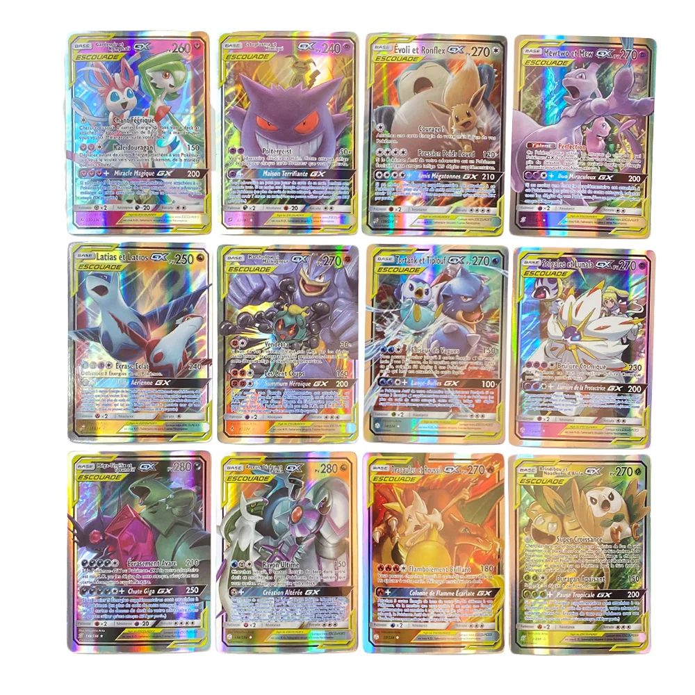 40-300Pcs French Version Pokemon Card Featuring 300 Gx 300 V VMAX 100 Tag Team 20 EX 20MEGA