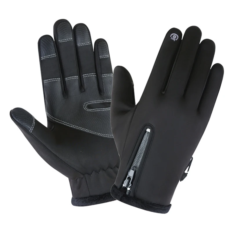 

Anti Slip Fishing Gloves Full Finger Neoprene PU Breathable Leather Warm Pesca Fitness Carp Winter Touch Screen Fishing Gloves