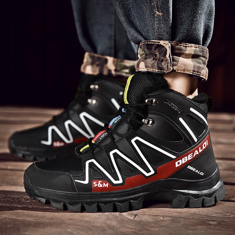 

New Style MEN'S SHOES Mountain Climbing Outdoor Climbing Boots Men's Hiking Slip-Ons Hight-top Off-road Sports Running Shoes