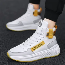 Мужская обувь; осень ; стиль; тренд; мужская спортивная обувь в Корейском стиле; универсальная обувь на очень высоком каблуке; Мужская модная зимняя обувь