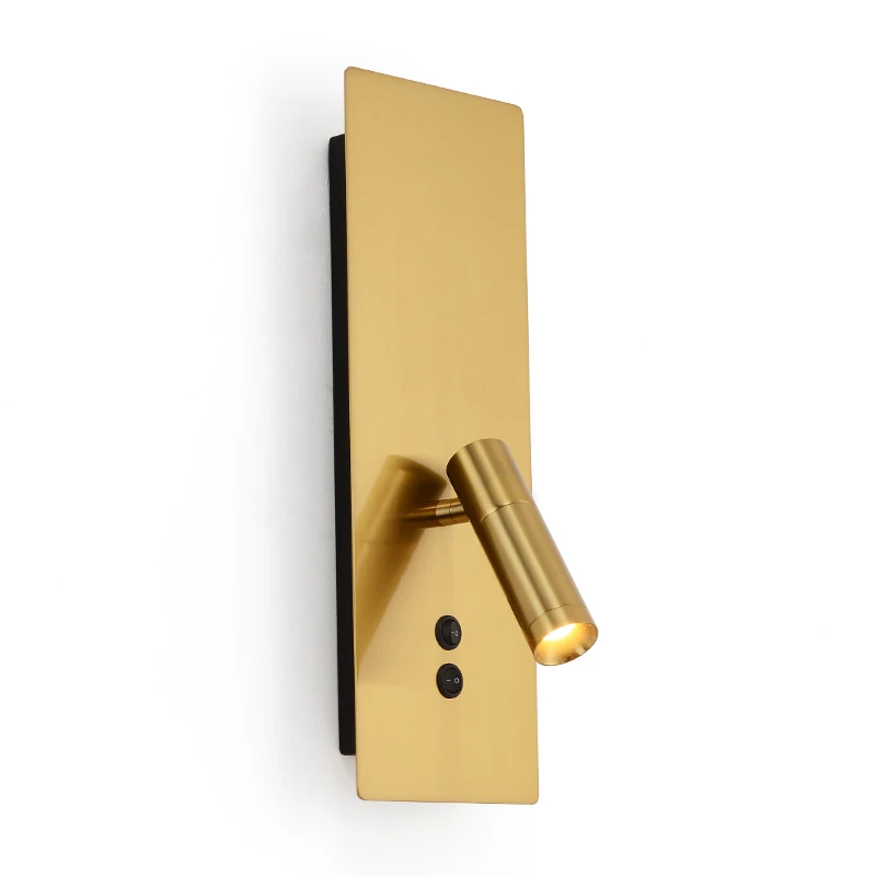 

Home Modern Decor Bedroom Wall Lamp Arm Swivel With Switch LED 3W Reading Light Night For Bedside Indoor Home Interior