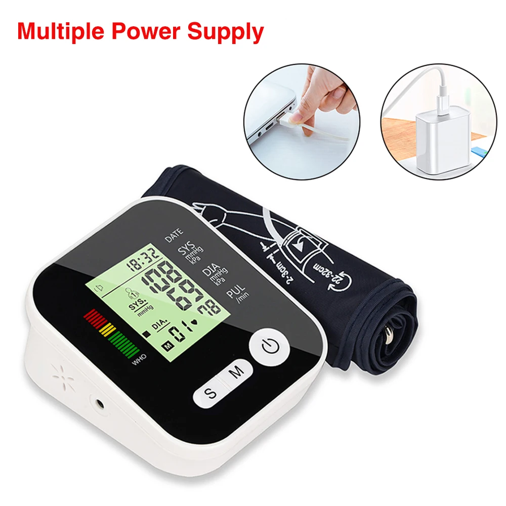 Günstige Automatische Tonometer Blutdruck Monitor Medizinische Ausrüstung Gerät für Mess Druck blutdruckmessgerät Gesundheit Monitor