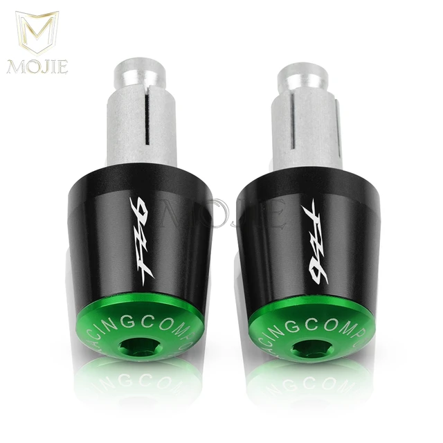 22mm Motorcycle Handlebar Grips End Handle Bar Cap End Plug For YAMAHA FZ6 FAZER FAZER600 FZ6S FZ6N FZ6S2 FZ6R S2 SJ6S FZ600 Black Green