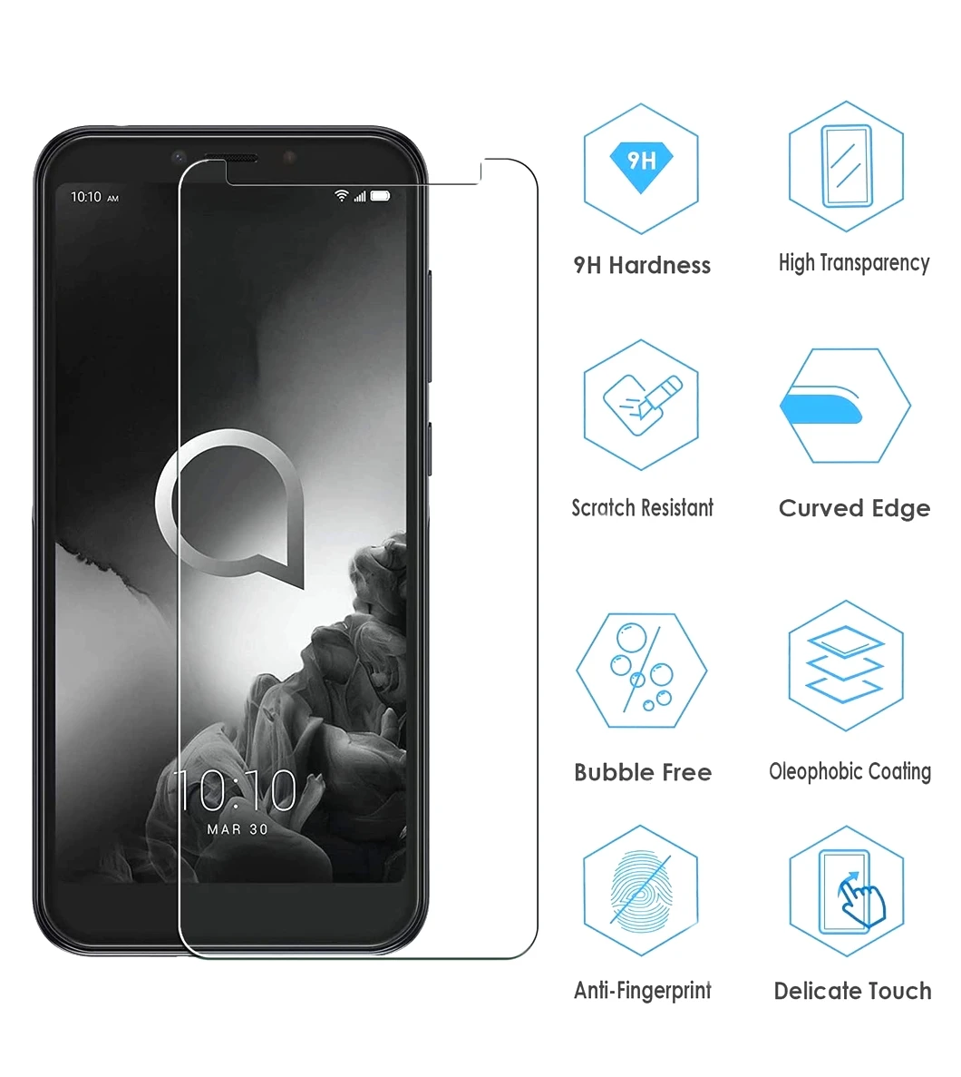Закаленное стекло для Alcatel 1 5033 1C 5009 1X 5059D 3 5052D 5 5086D 7 6062W 3C 5026 защитная пленка экрана