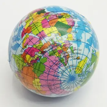 

New slime gadgets Earth World Map Globe Stress Relief Squeeze Hand Therapy Bouncy Ball Toy Globe Palm Ball Planet Earth