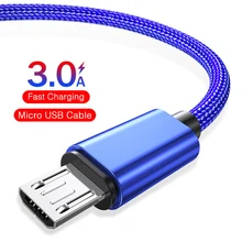 Rock Micro USB кабель 3A Быстрая Зарядка Кабель Microusb для samsung Xiaomi huawei Android мобильный телефон провод адаптер