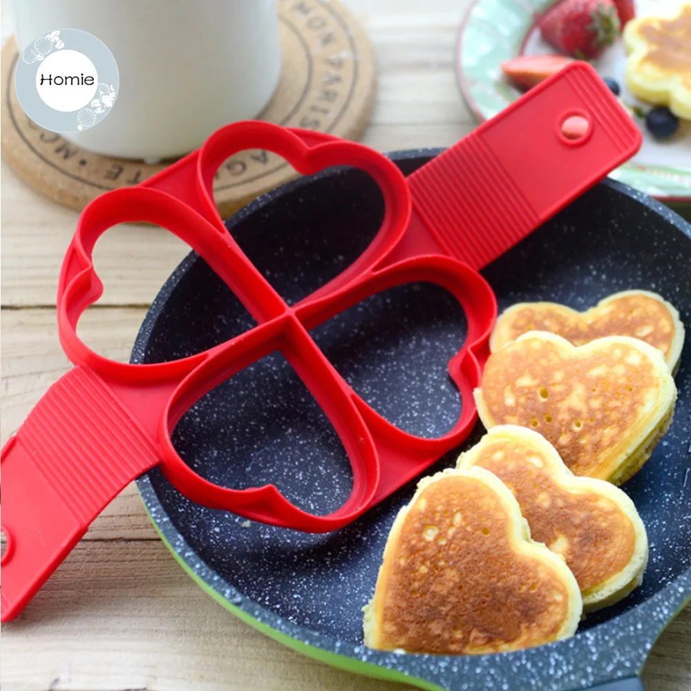 Pancake Pan Maker - Double Sided Nonstick Maker with 4 Small Decorative  Mould Designs for Perfect Eggs, French Toast, Omelette, Flip Jack, and  Crepes