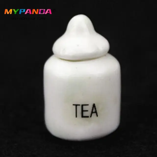 1:12 DIY Handmade Doll House Kitchen Ceramic Ornament Decora Dollhouse Miniatures Accessories Porcelain Eating Jar Set 5