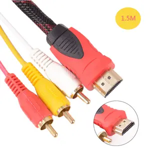 Achetez en gros Câble Convertisseur Rca Vers Hdmi, Cordon De Câble Adaptateur  Av Vers Hdmi, Vidéo Audio Composite Cvbs 3rca Vers 1080p Chine et Av à Hdmi  à 6.92 USD