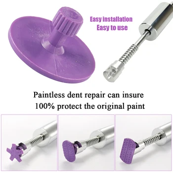 

Tools Auto Repair Tool Car Dent Repair Dent Puller Kit 2 in 1 Slide Hammer Reverse Hammer Tabs glue Suction Cups
