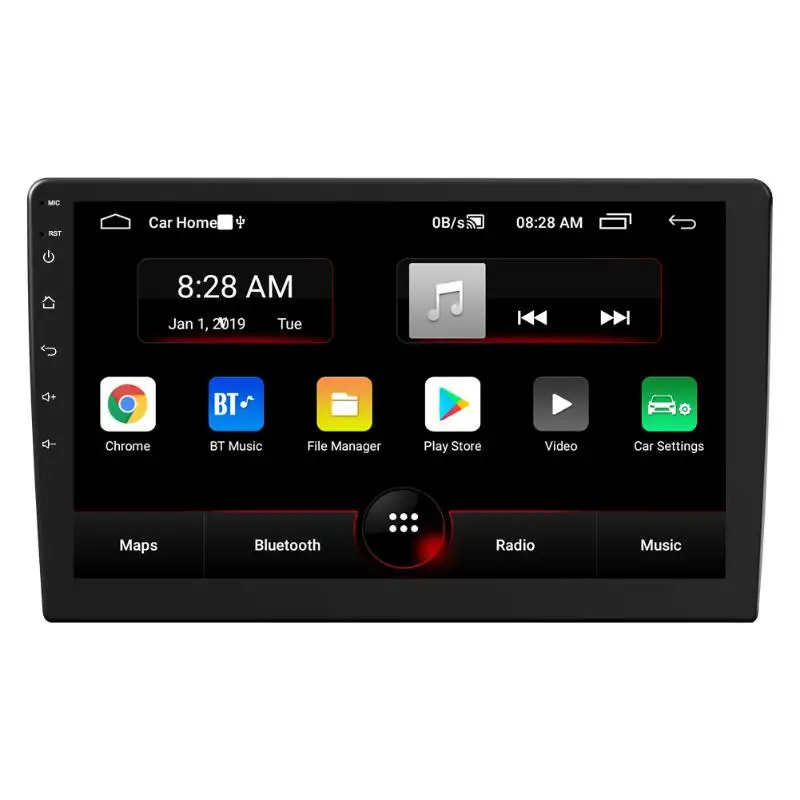 Автомобильный радиоприемник Android 9 0 10-дюймовый IPS экран два DIN GPS-навигация