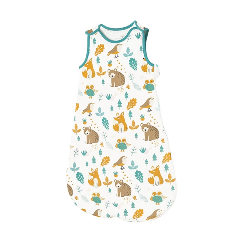 Baby Vest Sleeping Bag Spring And Autumn Quilted Children Mushroom Pajamas Baby Anti-kick Quilt Sleeping Bag (3)