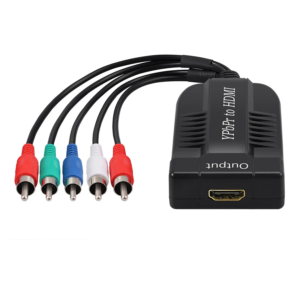 Полностью совместимый мужской YPBPR RGB компонент видео аудио в HDMI конвертер YPbPr видео+ R/L аудио адаптер для PS3