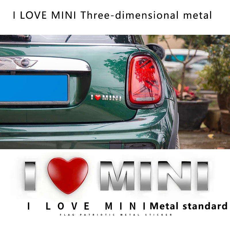 

3D metal car sticker Car accessories exterior decoration Modification styling For BMW MINI COOPER S JCW F55 F56 F60 R56 R60 R61