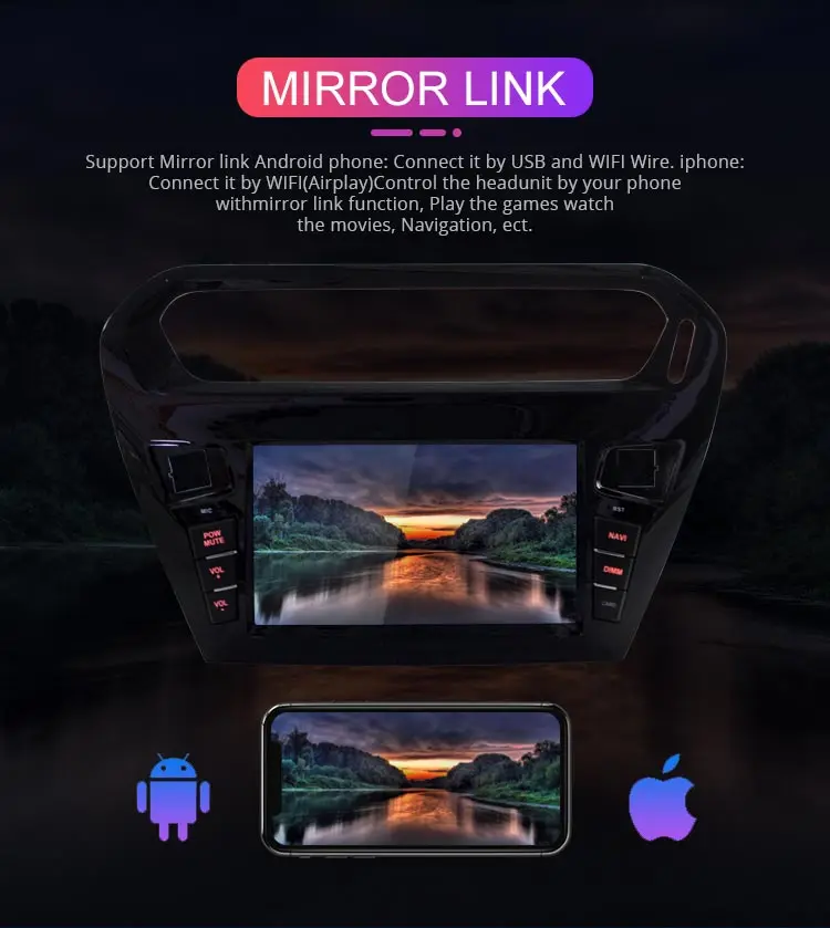 Discount Besina Android 9.0 Car DVD Player For peugeot 301 Citroen Elysee Radio 2013 2014 2015 2016 Multimedia GPS Navi WIFI Octa C 7