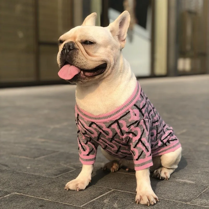 Fashion Dog Clothes Pet Puppy Sweater Hoodie French Bulldog Pug Teddy Jacket Coat for Dogs cat In Winter Keeping Warm