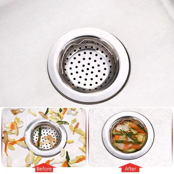 

Stainless Steel Mesh Sink Strainer Filter Stopper Kitchen Drains Strainers Kitchen Tools Accessories Sewer Drain Intervals t2