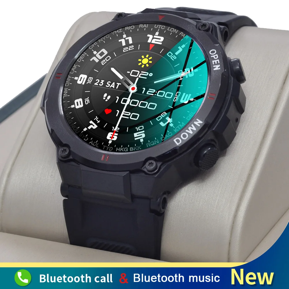New Bluetooth Call Smart Watch Men Sport Fitness Tracker Music Control Alarm Clock Reminder K2-2 Smartwatch For Android IOS