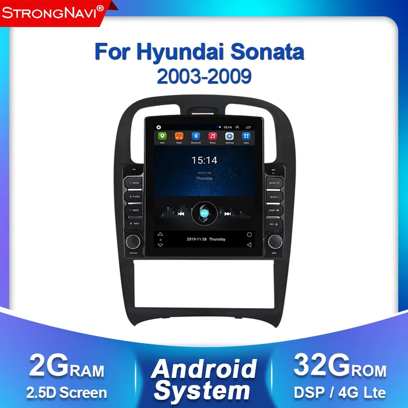 9 7 ''Tesla экран 2G + 32G 2.5D 2Din Android автомобильный dvd мультимедийный плеер GPS для Hyundai