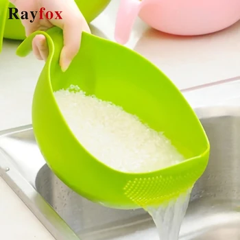 

Rice Beans Peas Washing Filter Kitchen Gadgets Strainer Sieve Fruit Bowl Drainer Cleaning Fruit Vegetables Colanders Home Tools
