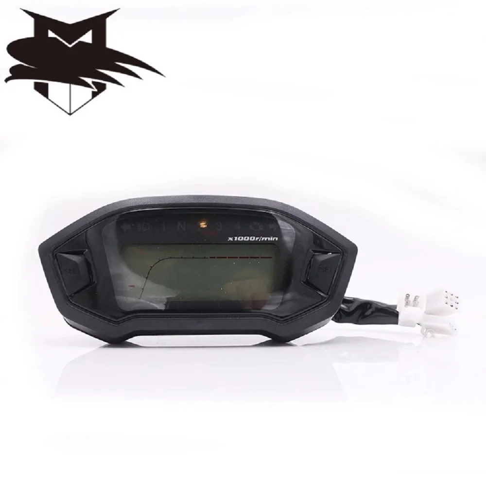 Velocimetro moto rcycle измеритель скорости цветной ЖК-цифровой измеритель скорости одометр тахометр W/Датчик скорости Универсальный
